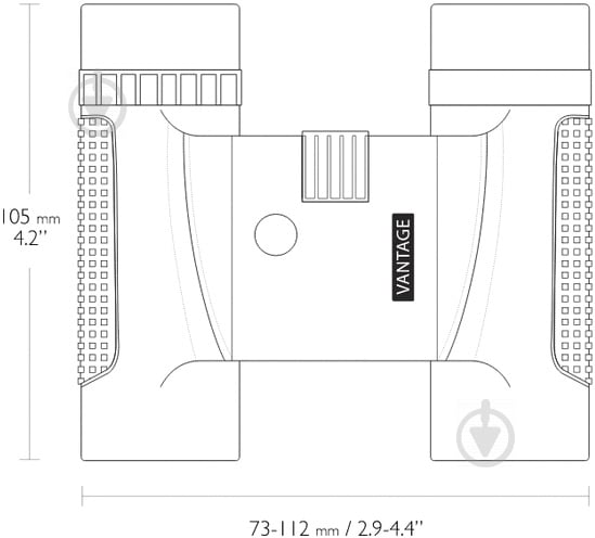 Бінокль Hawke Vantage 12x25 WP (Green) 34204 - фото 4