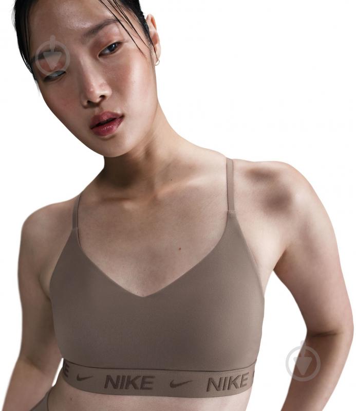 Бра Nike W NK DF INDY LGT SPT BRA FD1062-233 р.M коричневий - фото 4 Бра Nike W NK DF INDY LGT SPT BRA FD1062-233 р.M коричневий - фото 4