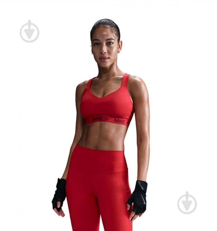Бра Nike W NK DF INDY HGH SPT BRA FD1068-657 р.M красный - фото 1
