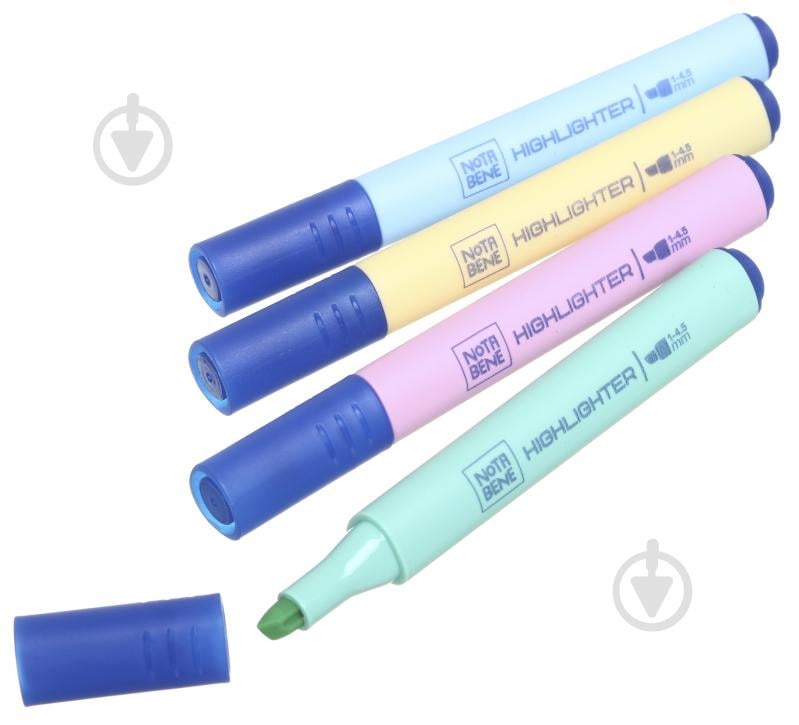 Набор маркеров текстовых Nota Bene 1-4,5 мм пастель в пенале разноцветный - фото 1
