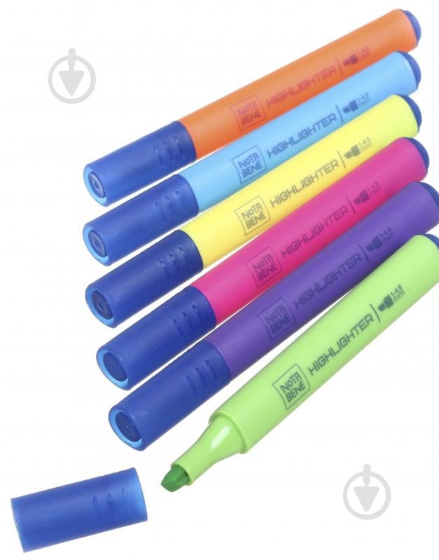 Набор маркеров текстовых Nota Bene 1-4,5 мм в пенале разноцветный - фото 1