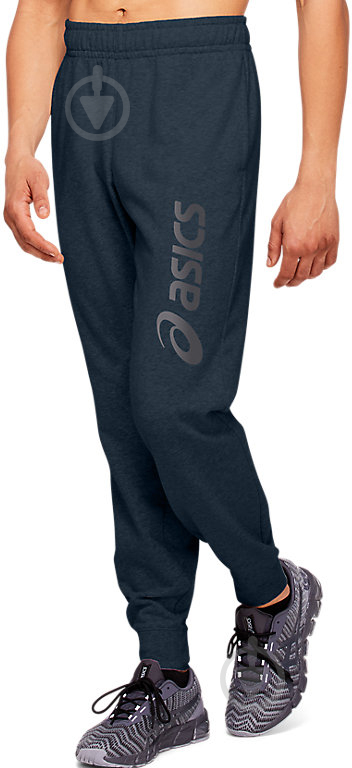 Брюки Asics BIG LOGO SWEAT PANT 2031A977-409 р. L синий - фото 1