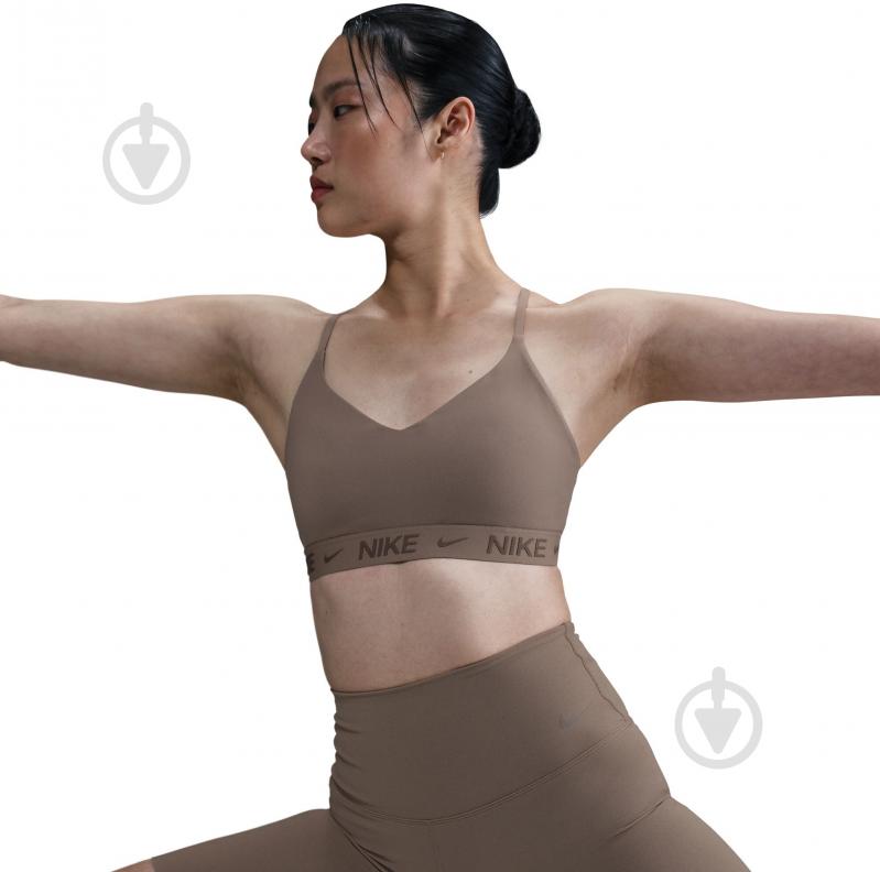 Бра Nike W NK DF INDY LGT SPT BRA FD1062-233 р.S коричневий - фото 6 Бра Nike W NK DF INDY LGT SPT BRA FD1062-233 р.S коричневий - фото 6