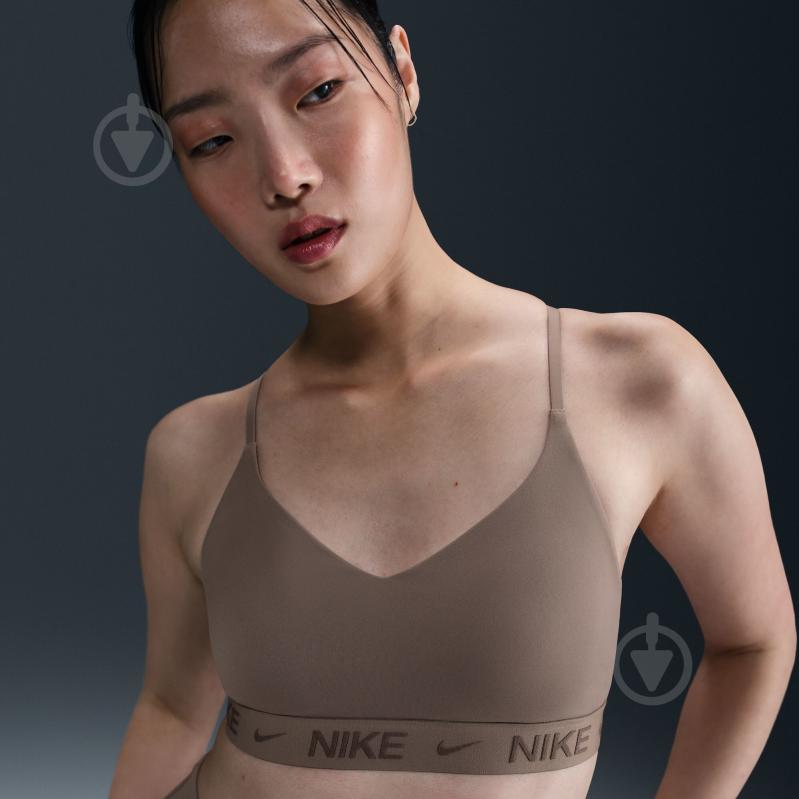 Бра Nike W NK DF INDY LGT SPT BRA FD1062-233 р.S коричневий - фото 9 Бра Nike W NK DF INDY LGT SPT BRA FD1062-233 р.S коричневий - фото 9