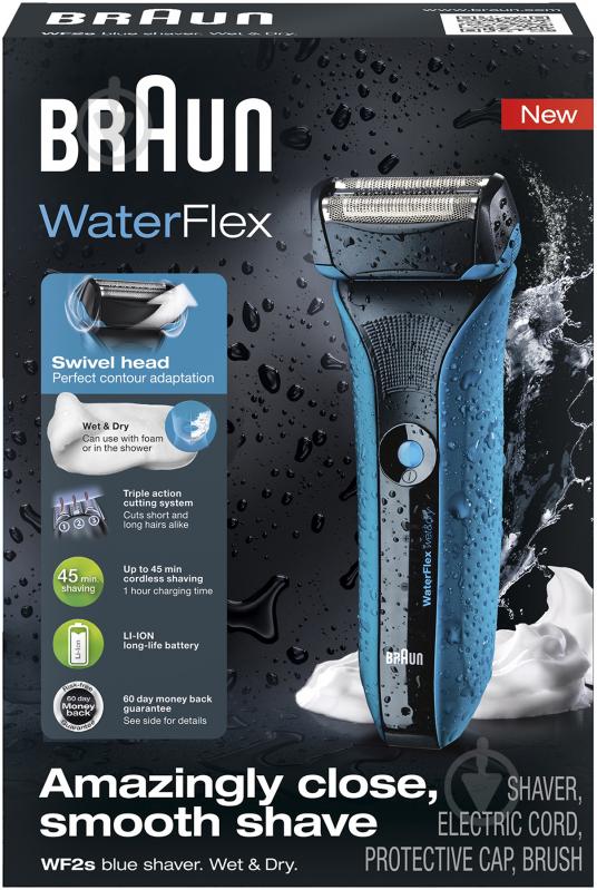 Электробритва Braun WATERFLEX WF2S blue - фото 4