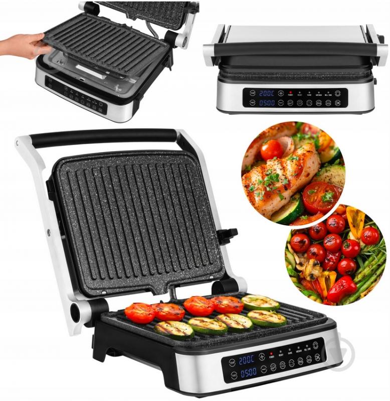 Гриль электрический Zeegma GRILL CHEF SILVER - фото 1 Гриль электрический Zeegma GRILL CHEF SILVER - фото 1