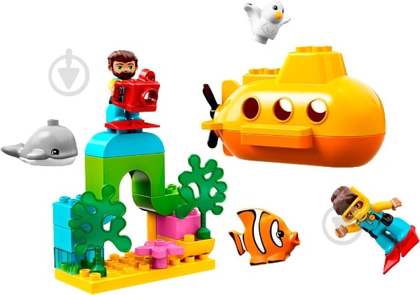 Конструктор LEGO DUPLO Пригоди на підводному човні 10910 - фото 2