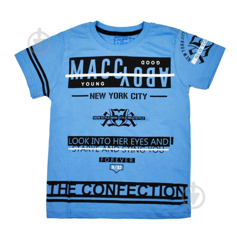 Футболка для девочки Macma р.128 бирюзовый 9024 - фото 1