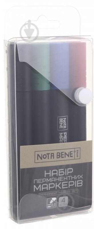 Набор перманентных маркеров Nota Bene 2 мм 4 цвета в пенале - фото 5