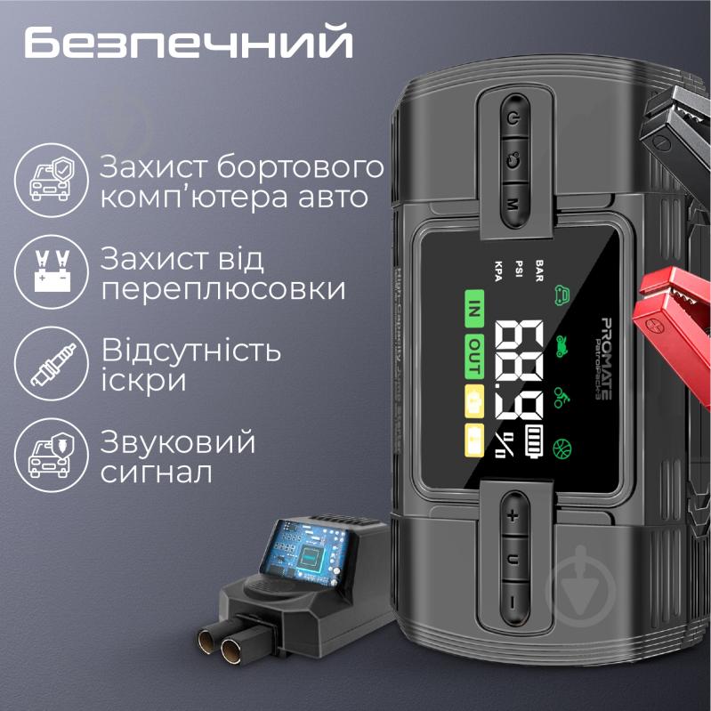Повербанк Promate 12000 mAh black (patrolpack-3) - фото 8 Повербанк Promate 12000 mAh black (patrolpack-3) - фото 8