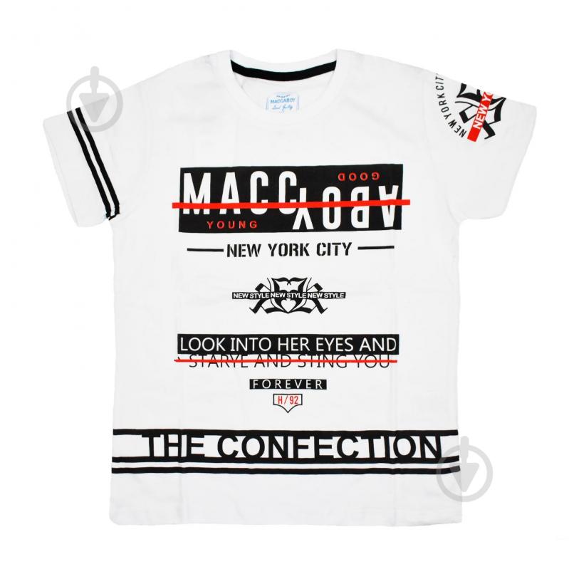 Футболка для девочки Macma р.140 белый 9024 - фото 1