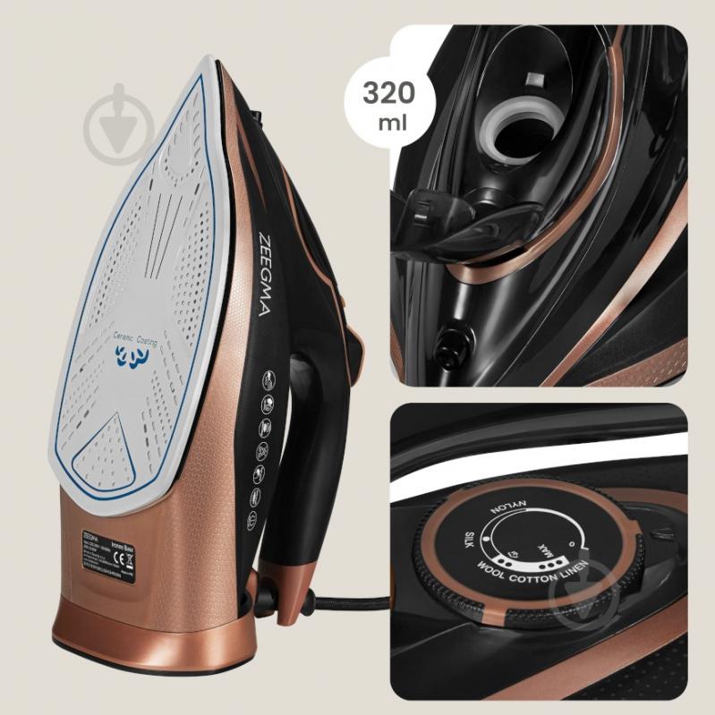 Утюг Zeegma IRONEE BASE BLACK GOLD - фото 3 Утюг Zeegma IRONEE BASE BLACK GOLD - фото 3