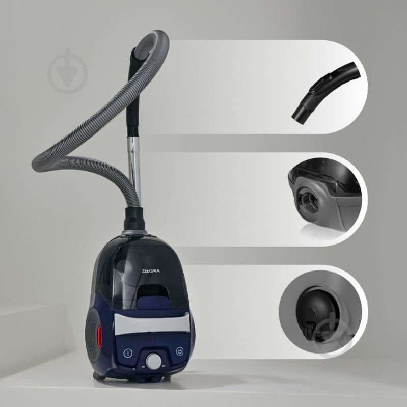 Пилосос миючий Zeegma PowerPro Expert ZONDER VERRE FLOW dark blue - фото 2