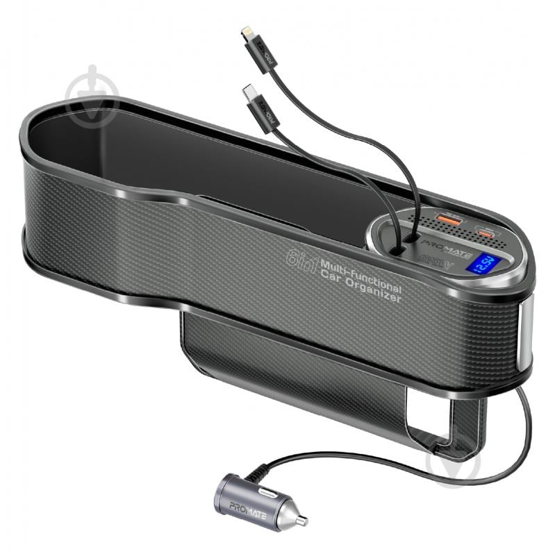 Автомобільний зарядний пристрій Promate CarMate-RPD - фото 1 Автомобільний зарядний пристрій Promate CarMate-RPD - фото 1