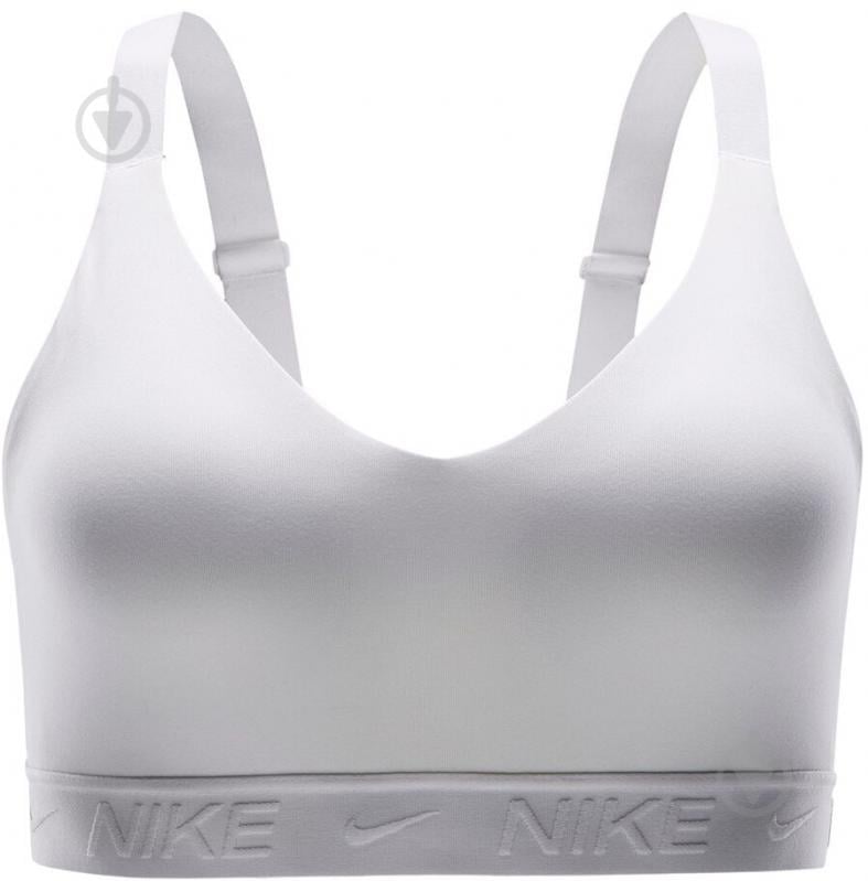 Бра Nike W NK DF INDY MED SPT BRA FD1065-100 р.XS белый - фото 7