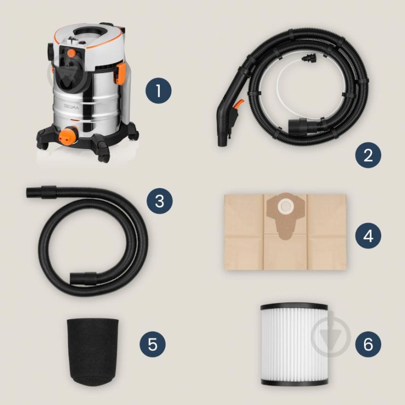 Пылесос Zeegma ZONDER PRO AQUA grey - фото 4 Пылесос Zeegma ZONDER PRO AQUA grey - фото 4