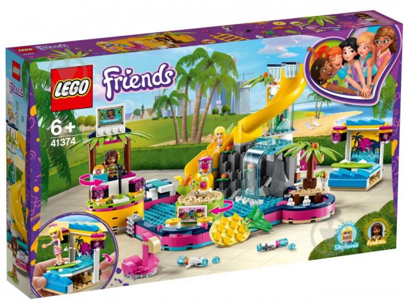 Конструктор LEGO Friends Вечеринка Андреа у бассейна 41374 - фото 1
