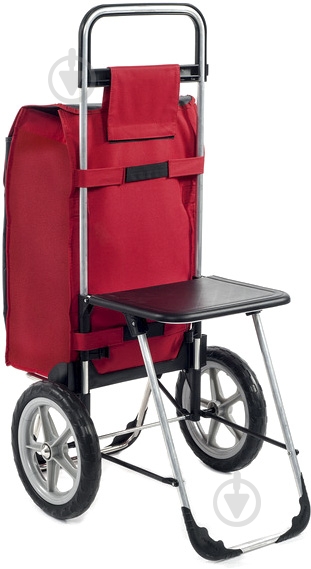 Сумка-тележка Aurora Relax 65 Red/Grey - фото 2