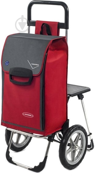 Сумка-тележка Aurora Relax 65 Red/Grey - фото 1