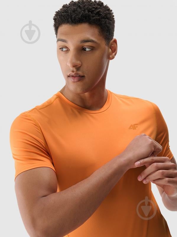 Футболка 4F TSHIRT FNK M1263 4FWSS25TFTSM1263-70S р.XL оранжевый - фото 2 Футболка 4F TSHIRT FNK M1263 4FWSS25TFTSM1263-70S р.XL оранжевый - фото 2
