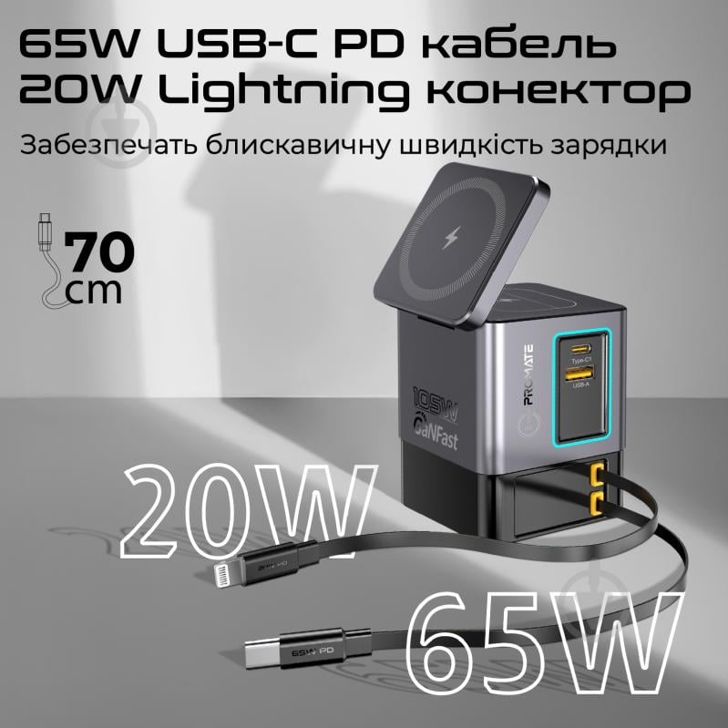 Зарядна станція Promate PowerSync-105 - фото 5