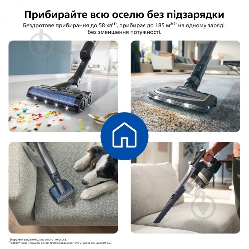 Моющий аккумуляторный пылесос Philips Series 9000 AquaTrio black - фото 12 Моющий аккумуляторный пылесос Philips Series 9000 AquaTrio black - фото 12