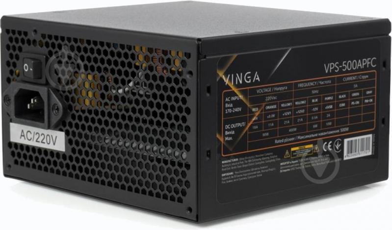 Блок живлення Vinga VPS-500APFC 500 Вт - фото 7