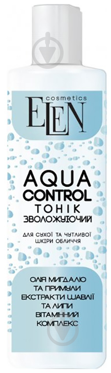 Тоник Elen cosmetics для сухой и чувствительной кожи Aqua Control 200 мл - фото 1