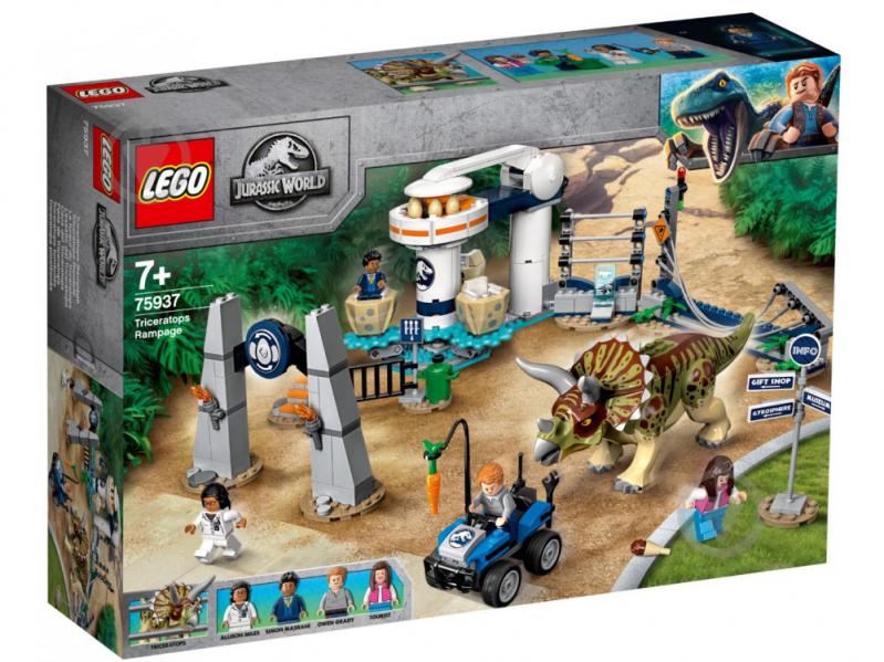 Конструктор LEGO Jurassic World Ярость трицератопса 75937 - фото 1