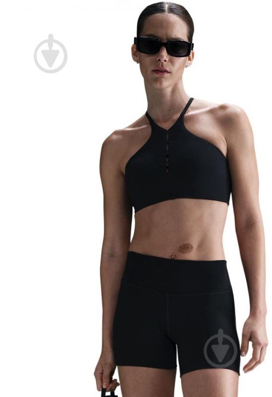 Бра Nike W NK1 HN KEYHOLE BRA HJ3726-010 р.XS черный - фото 1