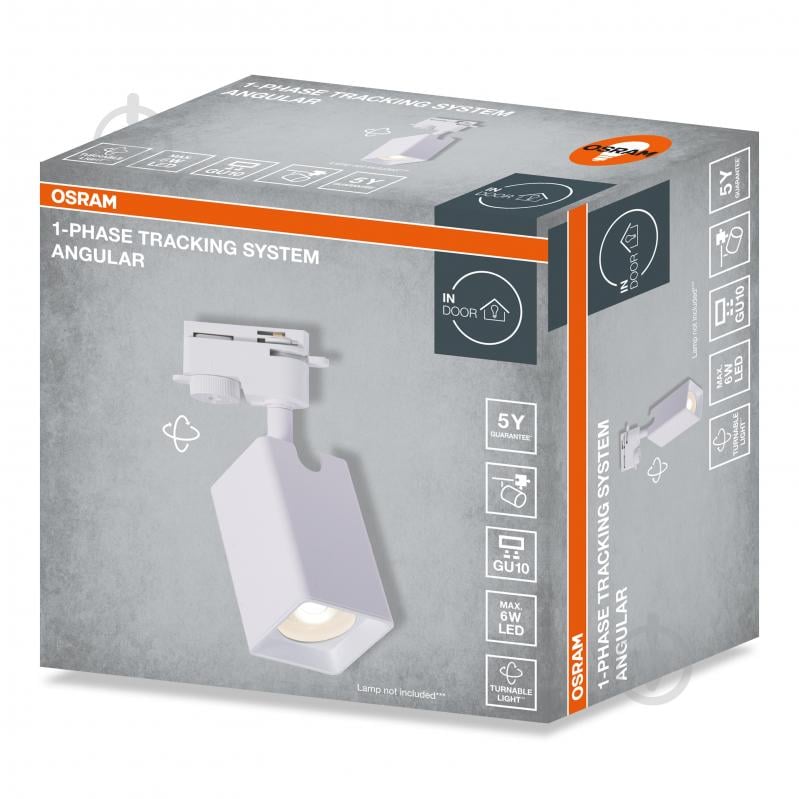 Трековий світильник Osram Angular GU10 білий - фото 2