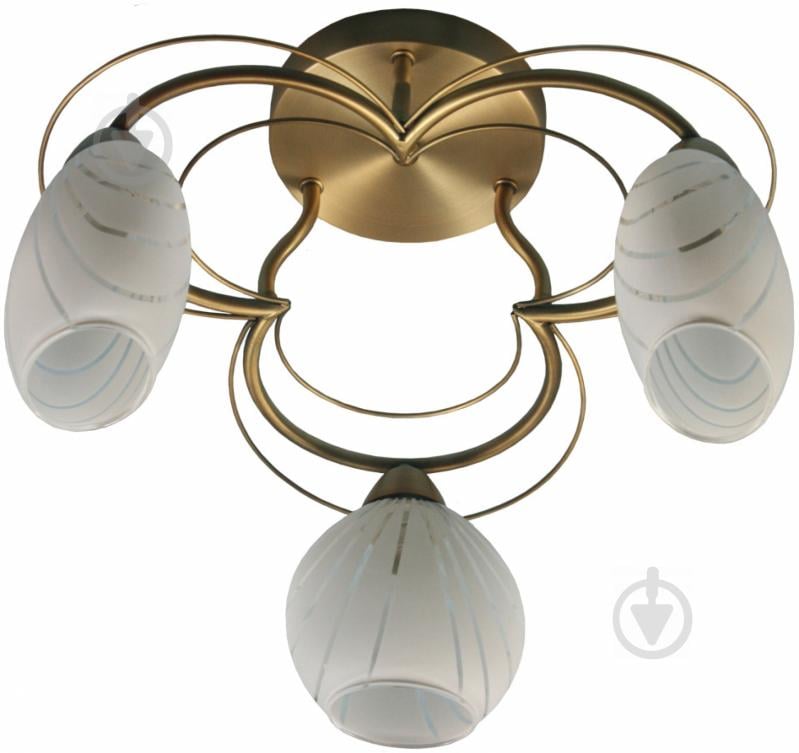 Люстра стельова Victoria Lighting 3xE14 бронзовий Camomilla/PL3 bronze - фото 1