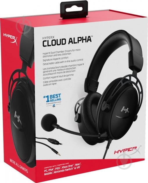 Наушники HyperX Cloud Alpha black (HX-HSCA-BK/WW) - фото 7