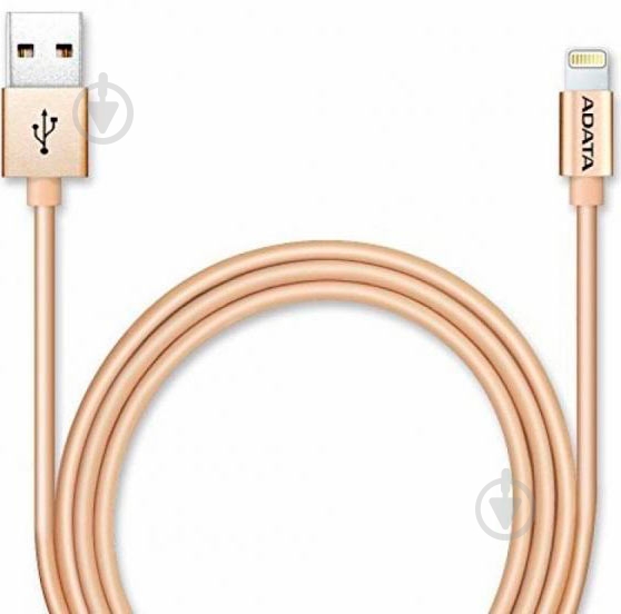 Дата-кабель ADATA Lightning – USB 1 м золотой (AMFIAL-100CMK-CGD) - фото 2