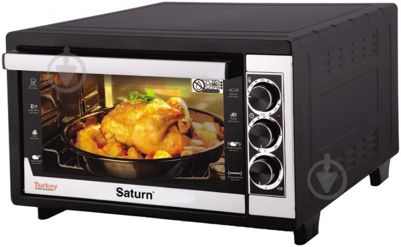 УЦЕНКА! Электрическая печь Saturn ST-EC10712 Black - фото 1