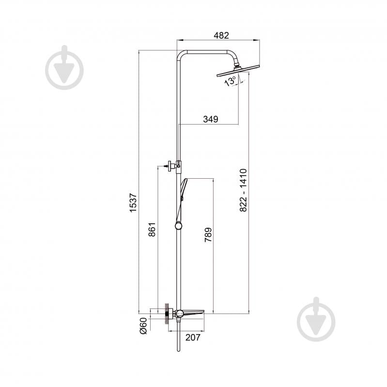 Душевая система Koller Pool Dakota (1105360305) - фото 3