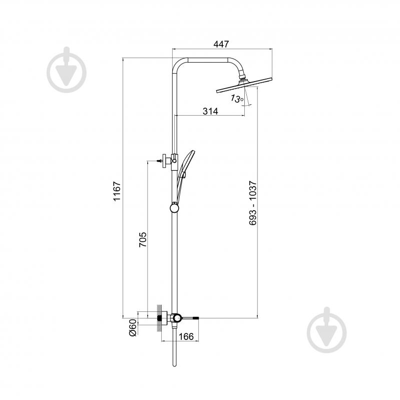 Душевая система Koller Pool Line Pro (1138360305) - фото 3