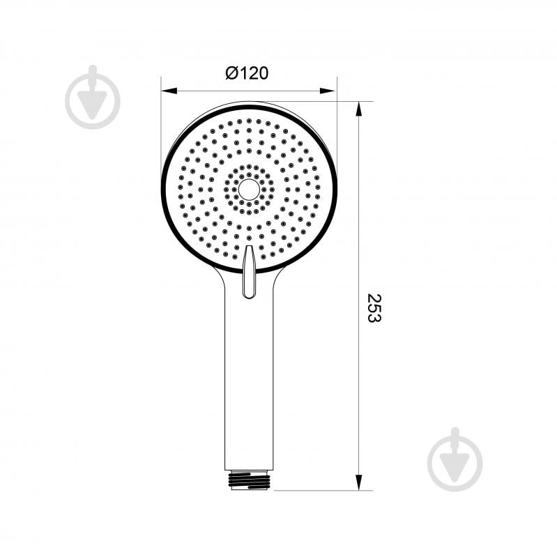 Ручний душ Koller Pool PRO-1 Chrome (1146460325) - фото 2 Ручний душ Koller Pool PRO-1 Chrome (1146460325) - фото 2