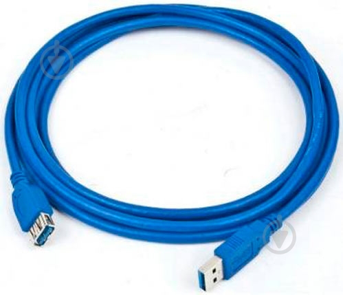Дата-кабель Atcom USB 3.0 AM – AF 0,8 м голубой (11202) - фото 1