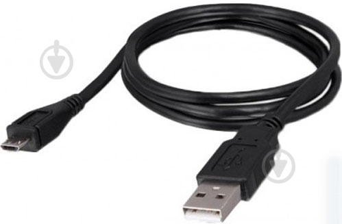 Дата-кабель Atcom USB – microUSB 0,8 м чорний (9174) - фото 1