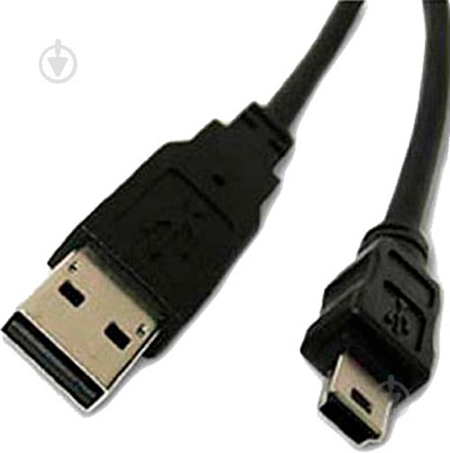 Дата-кабель Atcom USB – mini 5P 0,8 м черный (3793) - фото 1