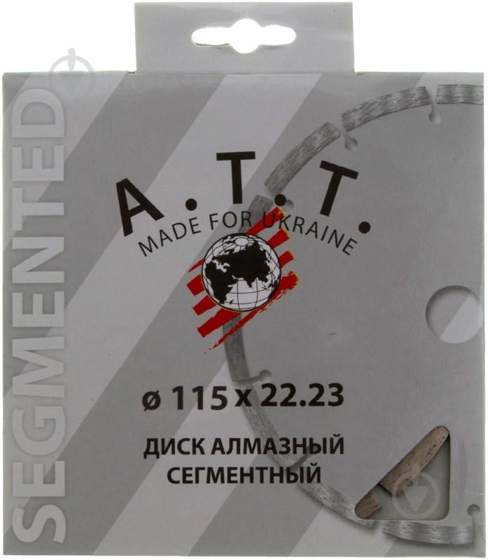 Диск алмазний відрізний A.T.T. турбований 115x1,8x22,2 4310003 - фото 2