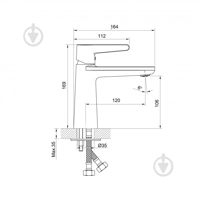 Змішувач для умивальника Koller Pool Dakota (1105330305) - фото 2 Змішувач для умивальника Koller Pool Dakota (1105330305) - фото 2