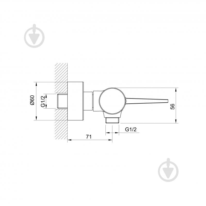 Смеситель для душа Koller Pool Dakota, Black Matt (1105320605) - фото 2