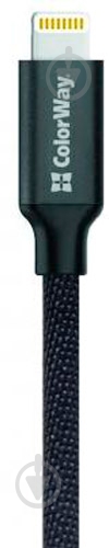 Дата-кабель ColorWay Lightning – USB 1 м черный (CW-CBUL004-BK) - фото 3