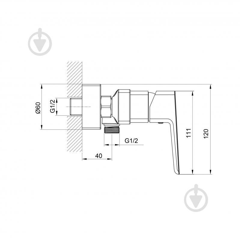 Смеситель для душа Koller Pool Integro Pro (1144320305) - фото 2 Смеситель для душа Koller Pool Integro Pro (1144320305) - фото 2