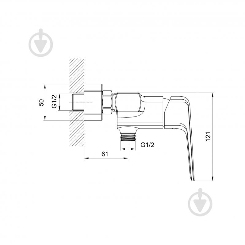 Смеситель для душа Koller Pool Tera (1126320305) - фото 2