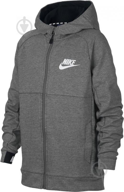 Толстовка Nike B NSW HOODIE FZ AV15 856185-063 серый - фото 1