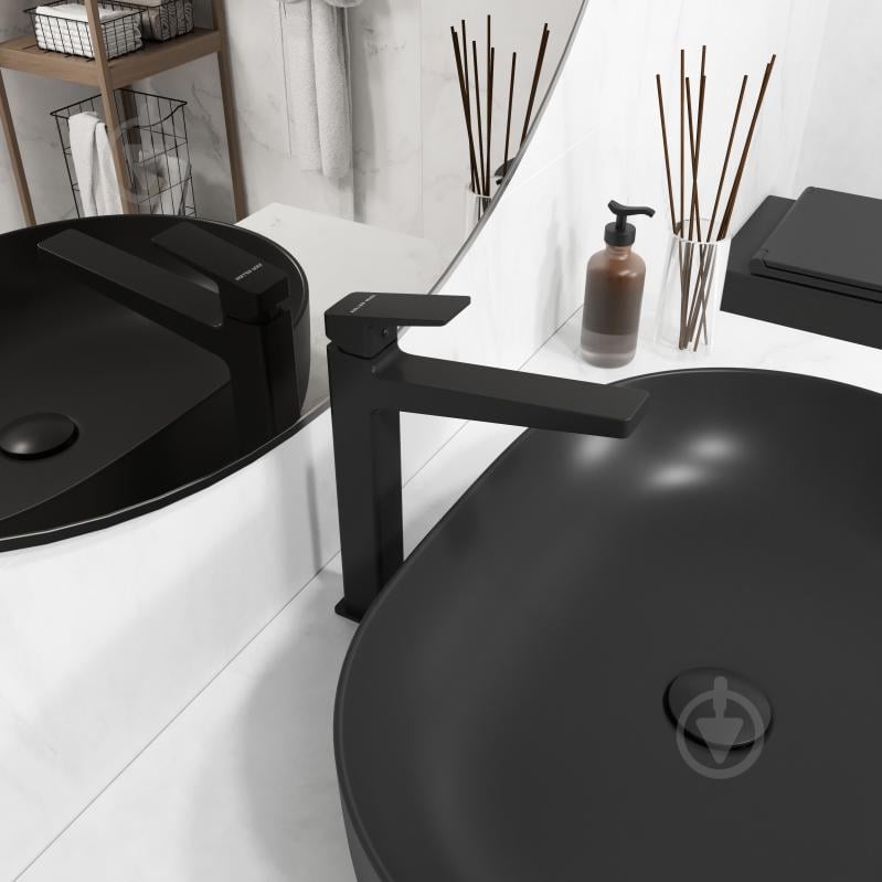 Змішувач для умивальника Koller Pool Cube XL, Black Matt (1104340605) - фото 3 Змішувач для умивальника Koller Pool Cube XL, Black Matt (1104340605) - фото 3