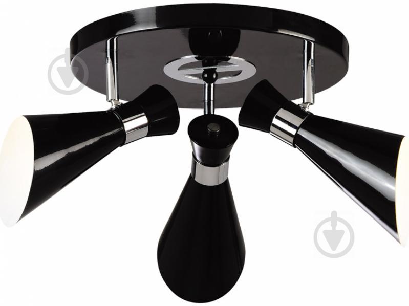 Люстра стельова Victoria Lighting 3xE14 чорний Elsa/PL3 black - фото 1